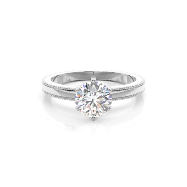 Prong Setting Solitaire Diamond Engagement Ring