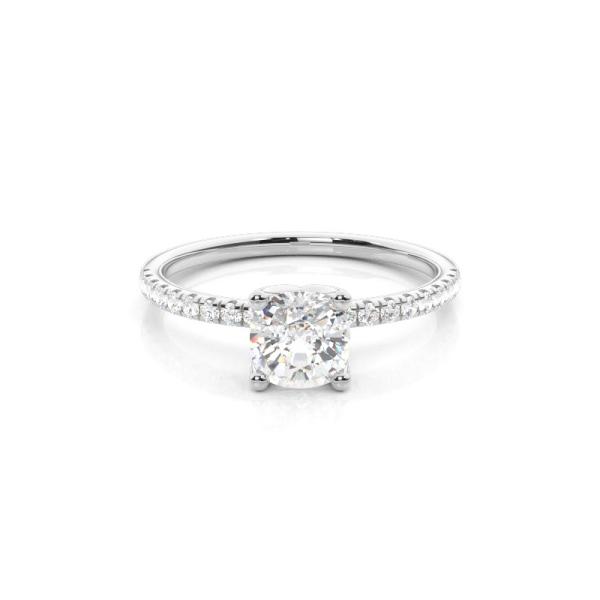 Prong Setting Diamond Hidden Halo Rings